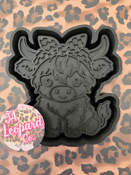 Checkered bandana cow