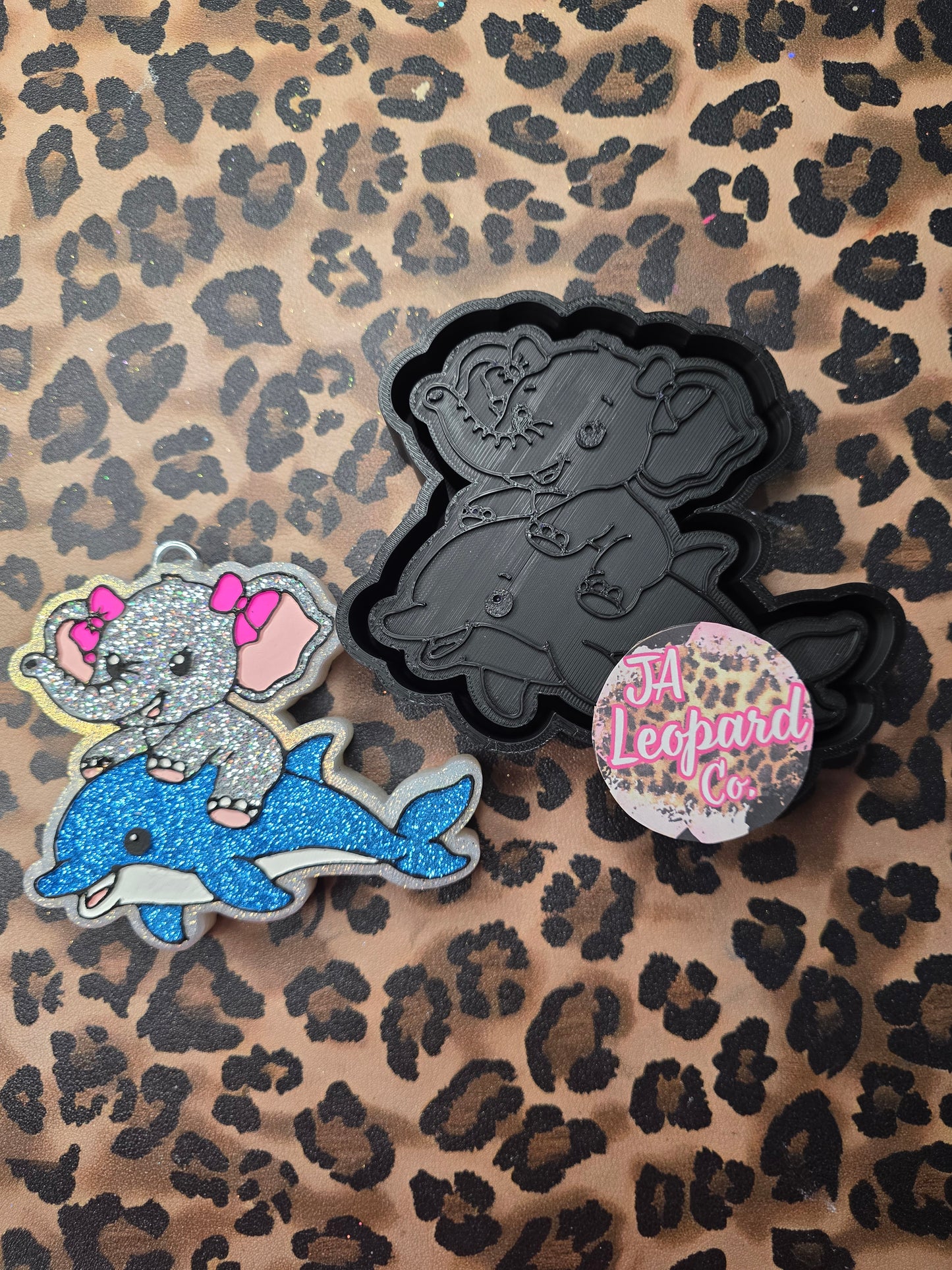 Elephant and dolphin
