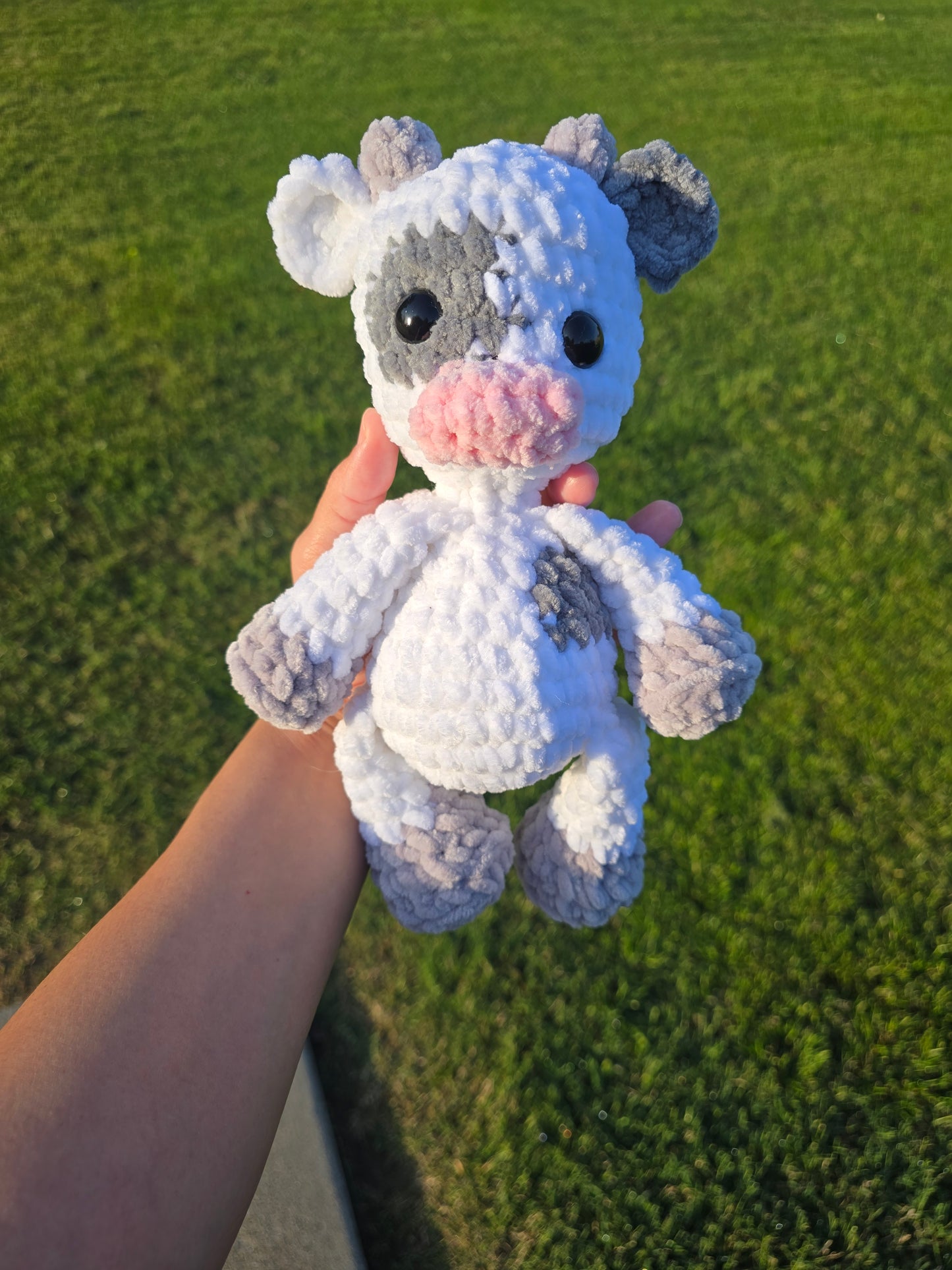 Itty bitty crochet cow.