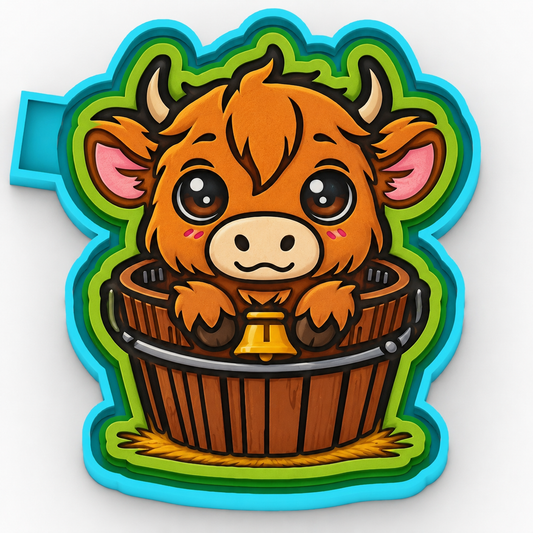 Cow in bucket