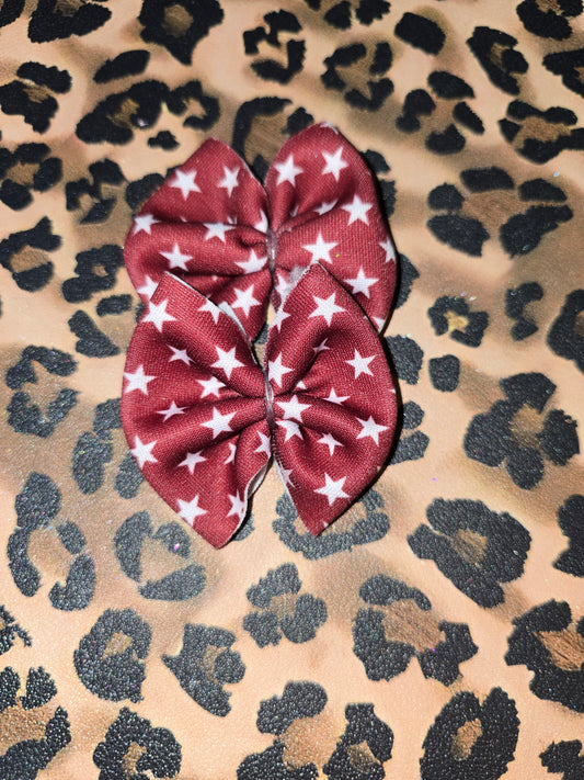 Burgundy stars
