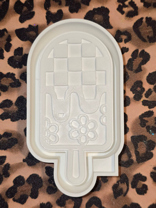 Retro flower ice cream